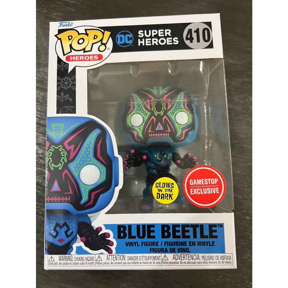 FUNKO POP! Dia de Los Blue Beetle • DC SUPER HEROES • BLUE BEETLE #410